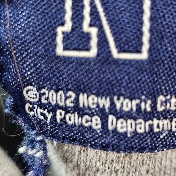 NYPD Hoodie Men’s Large Gray Made in Korea NYC Police Blue Lives New York - Picture 2 of 11